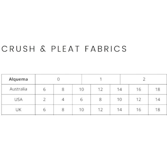 Alquema Dress 3/4 Length Sleeve Pleated Crinkle Crush Alquema size 2 / US 10-12 - Picture 12 of 12